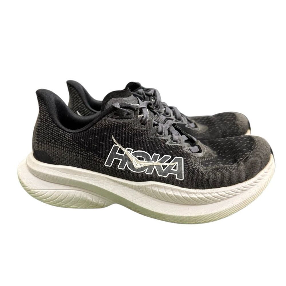 Hoka One One Mach 6 Womens Size 8.5 B Black Running Athletic Shoes Sneakers
